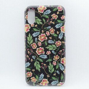 iPhone XR Floral  tpu gold stamp case